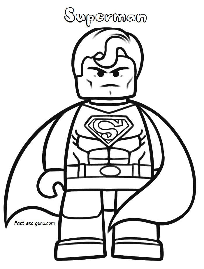 Print out the lego movie Superman coloring pages | Printables ...