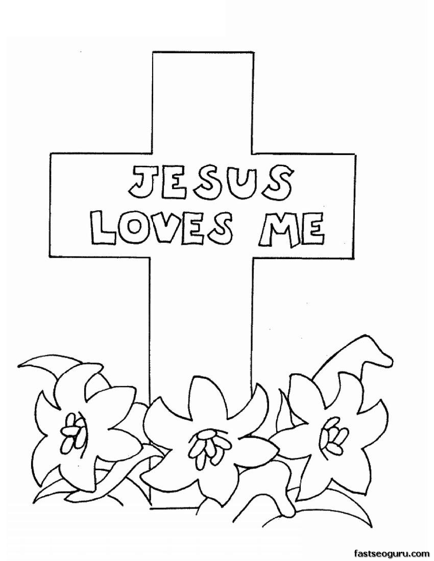 Jesus Easter - Coloring Pages for Kids and for Adults