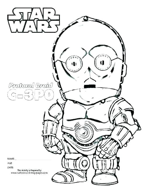 C-3PO Coloring Pages - Coloring Home