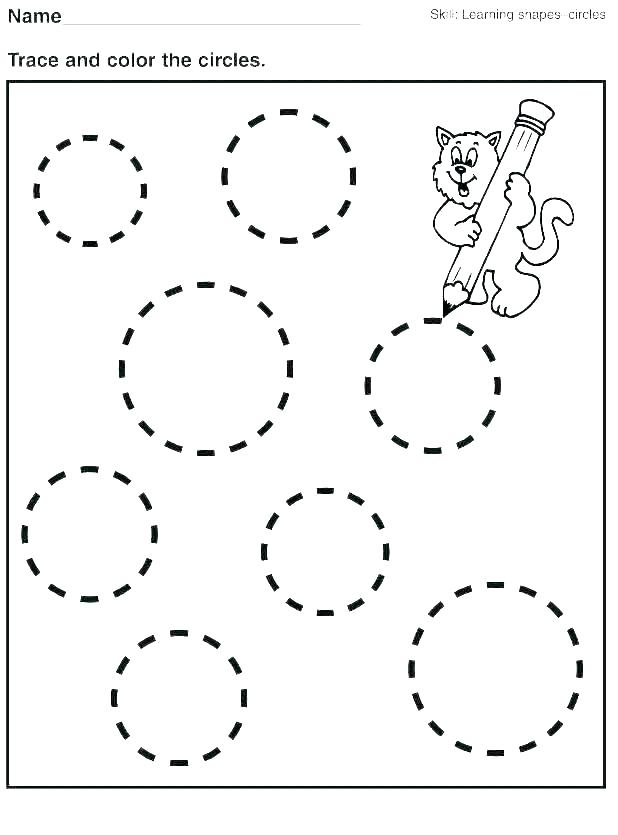 Shape Color Pages Child Shapes Coloring Printable Free ...
