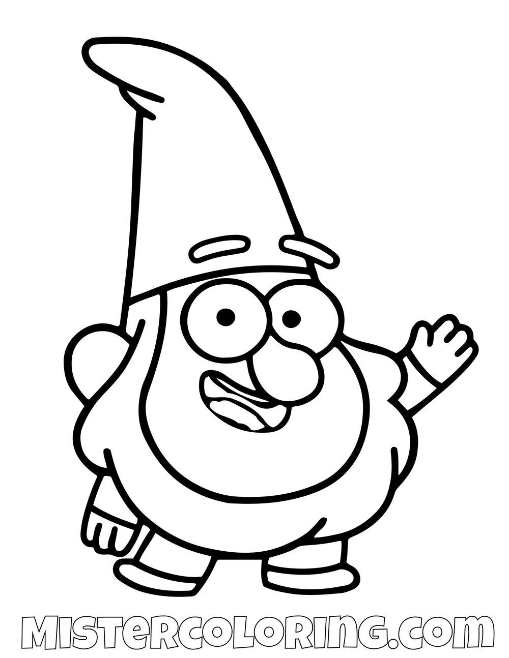 Gnome Gravity Falls Coloring Pages For Kids in 2019 | Fall ...