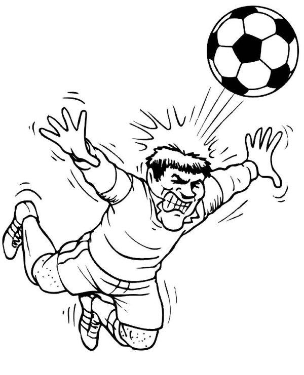 Heading A Ball Soccer Coloring Pages - Boys Coloring Sheets ...