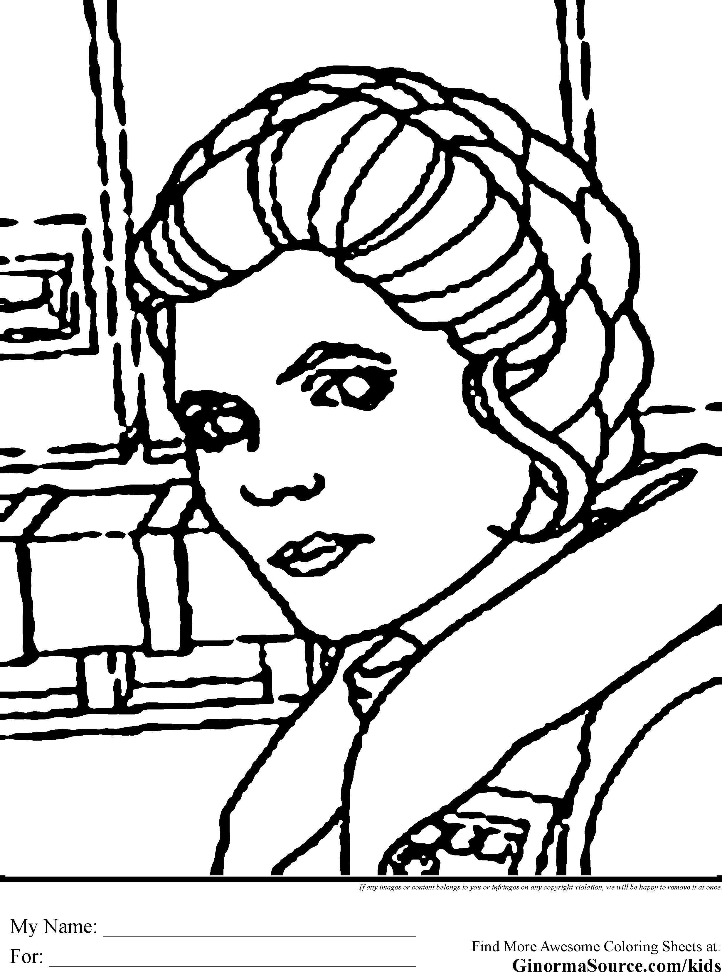 Princess Leia Coloring Page - Coloring Home