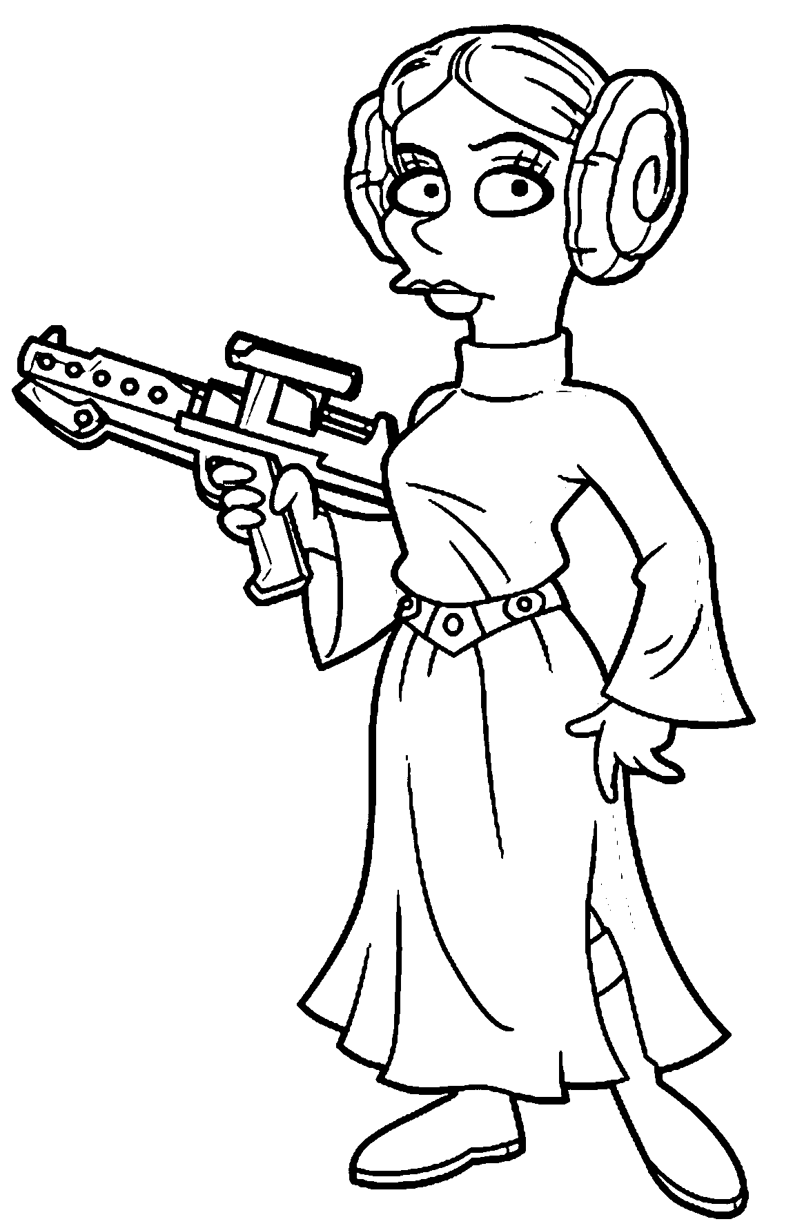 Download 54+ Princess Leia From Star Wars Coloring Pages PNG PDF File