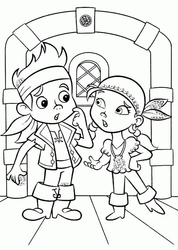 Jake And The Neverland Pirates Coloring Pages Printable Free Coloring Home