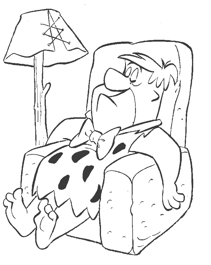 Free Flintstone Coloring Pages - Coloring Home
