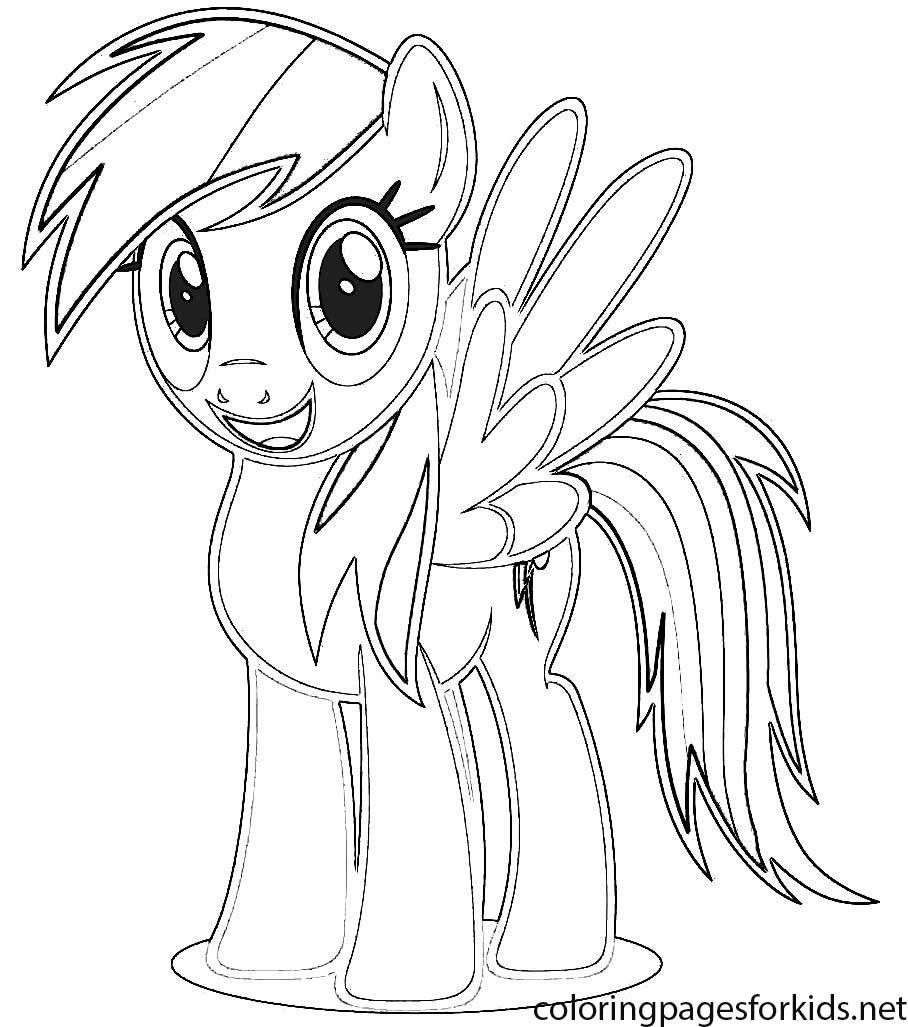 Rainbow Dash Coloring Pages Printable - Coloring