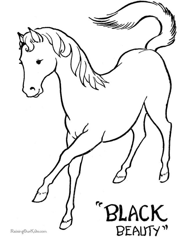 Printable Coloring Pages of Horses to Color
