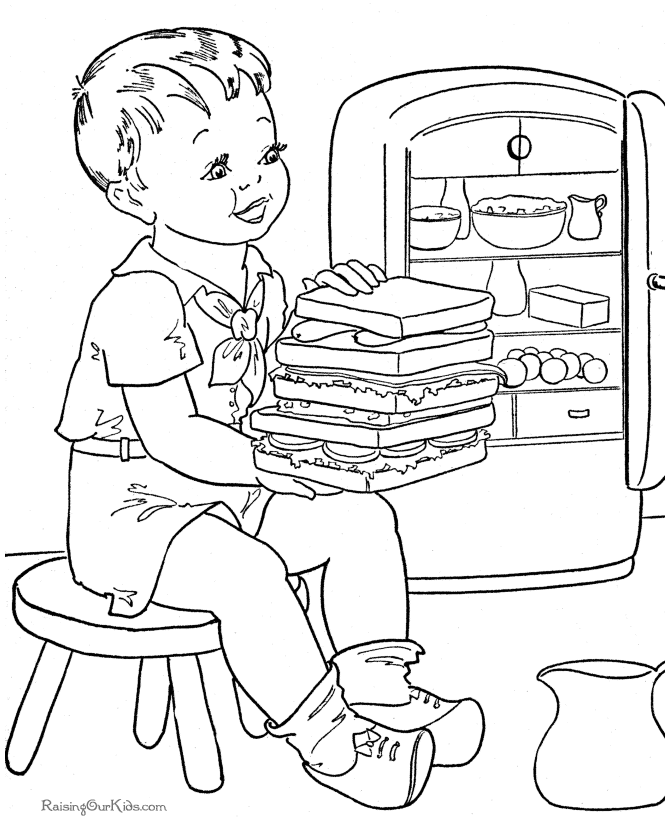 Food coloring sheets to print and color