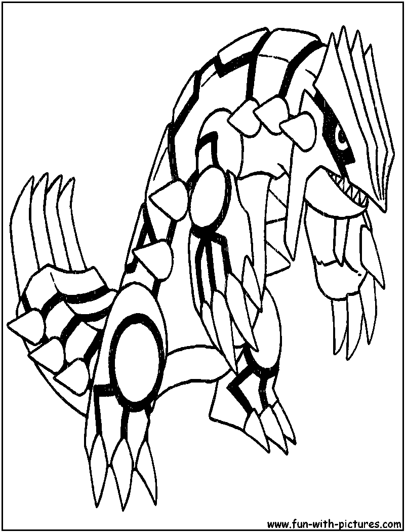 Pokemon Groudon Coloring Pages Coloring Home