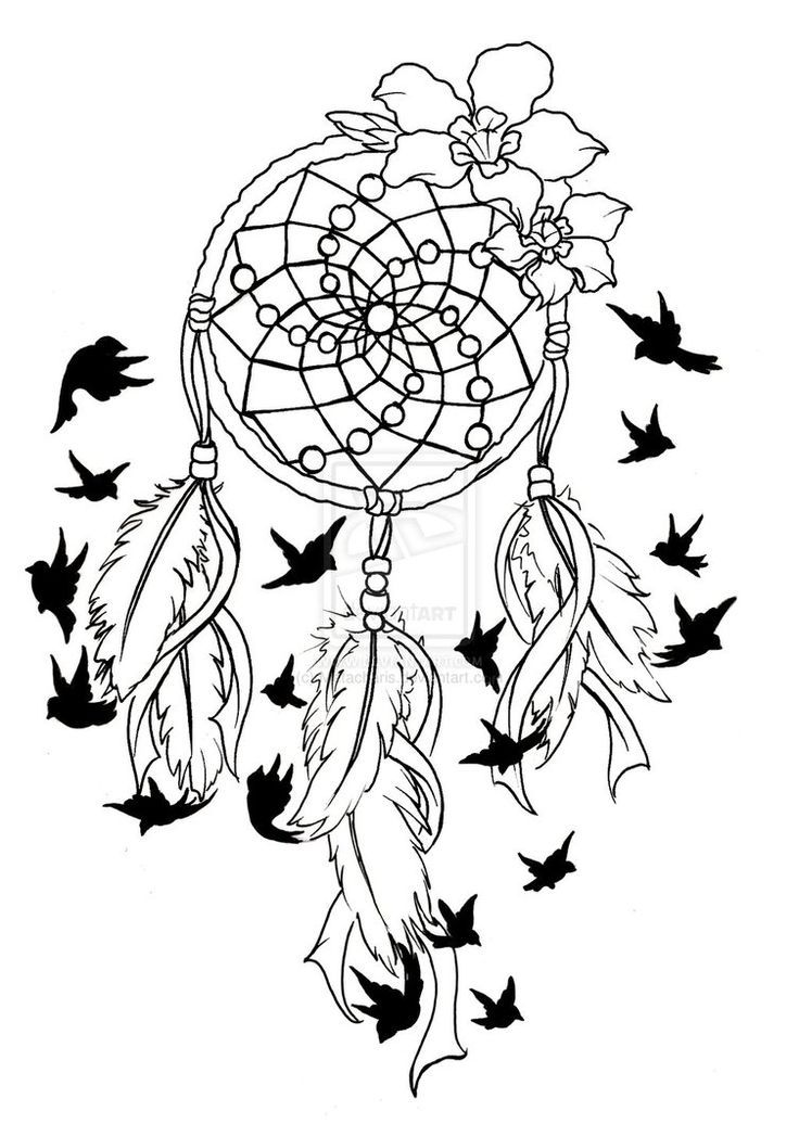 Coloring Pages Dream Catchers Coloring Home