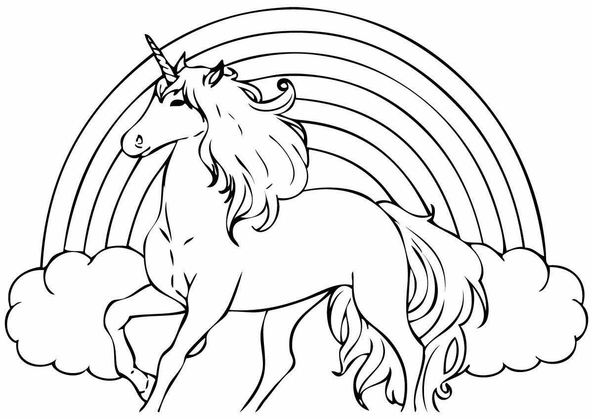 coloring unicorn realistic popular