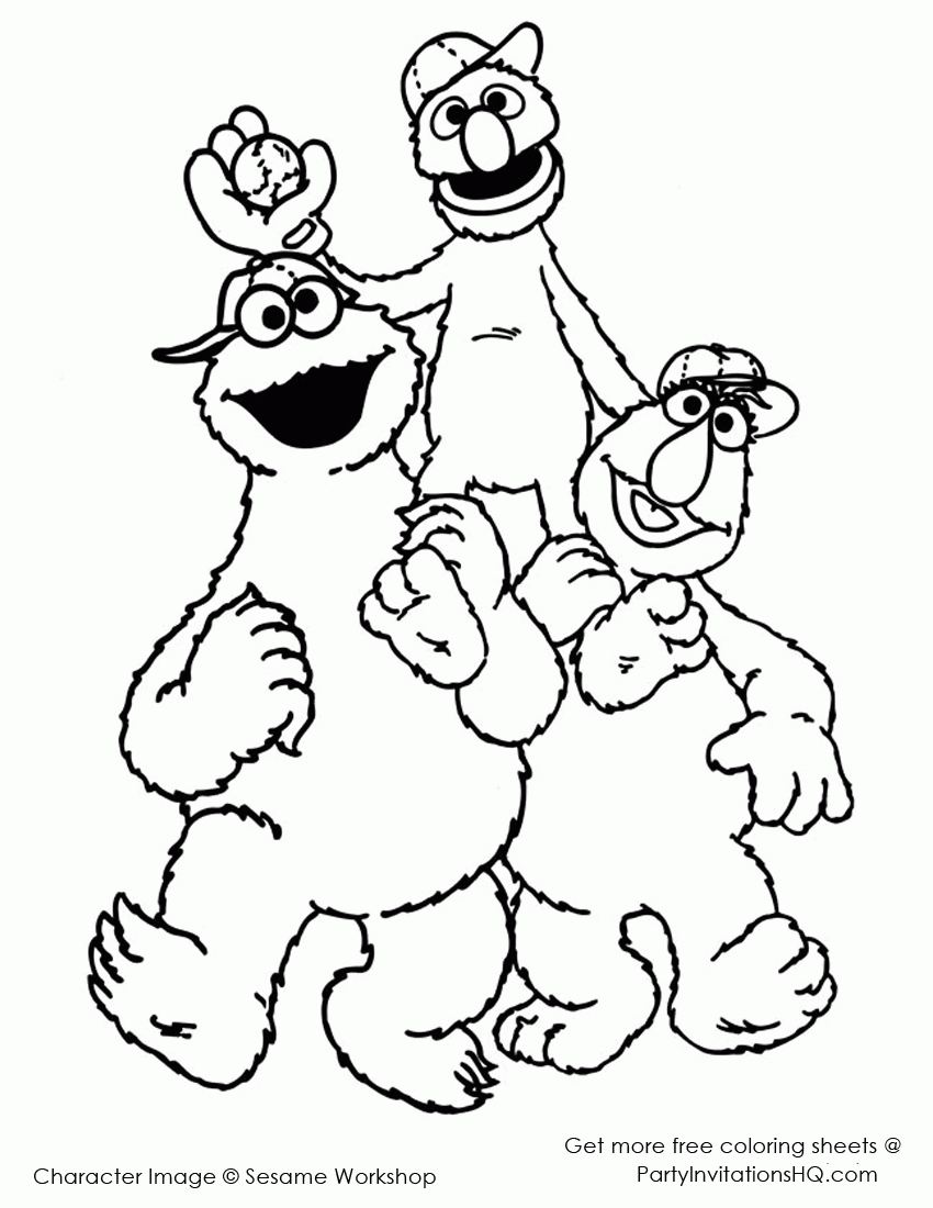 20 Free Pictures for: Cookie Monster Coloring Pages. Temoon.us