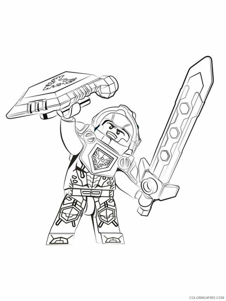 LEGO Nexo Knights Coloring Pages lego nexo knight for boys 25 Printable  2021 3826 Coloring4free - Coloring4Free.com