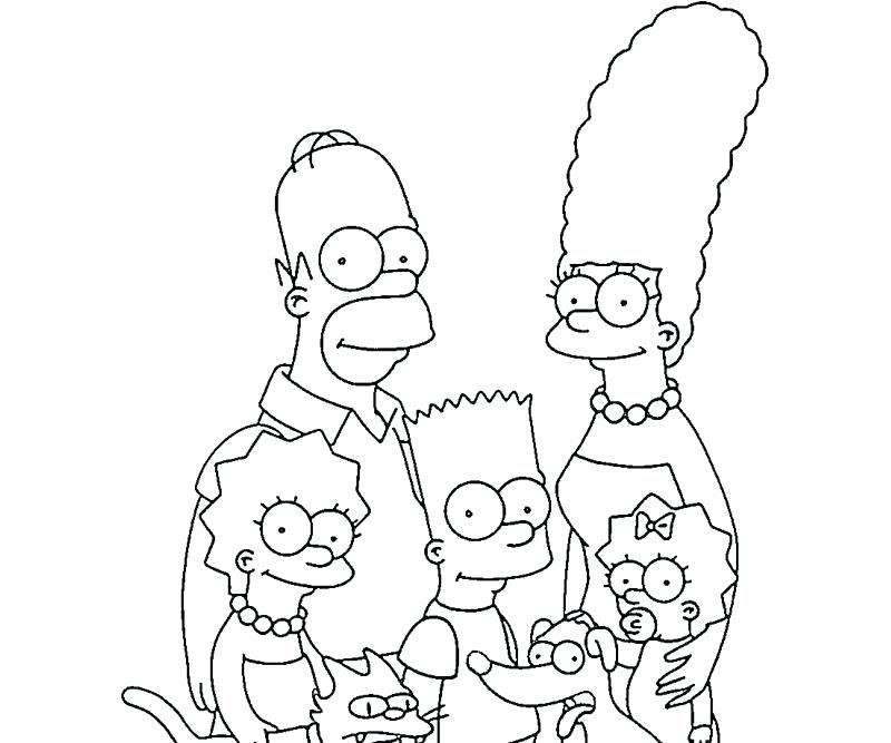 Simpsons Coloring Pages Collection - Whitesbelfast.com