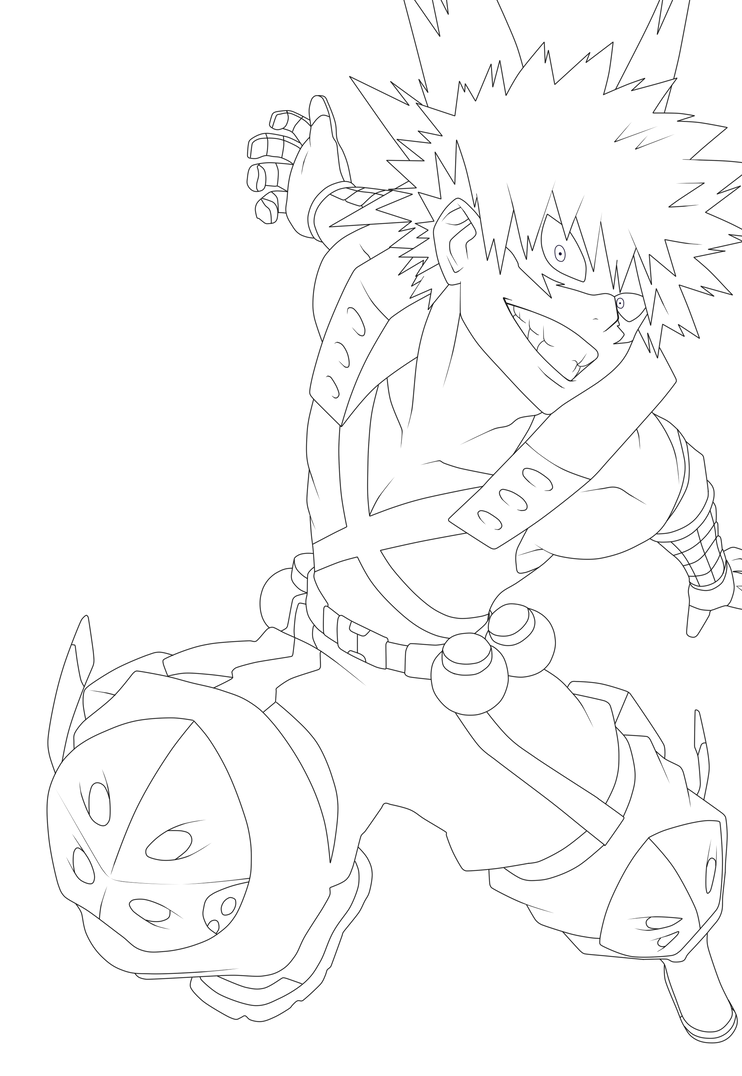 Bakugo Coloring Pages - Coloring Home