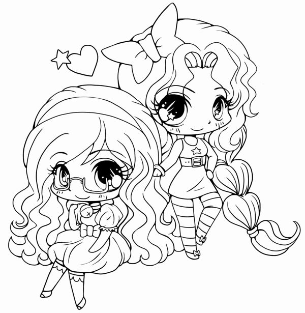 Anime Kawaii Anime Cute Coloring Pages For Girls - Coloring and Drawing