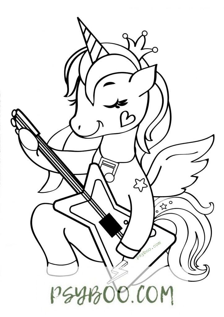 Unicorn Rockstar Coloring Page Download & Print for FREE ! | Unicorn coloring  pages, Coloring pages, Printable coloring pages