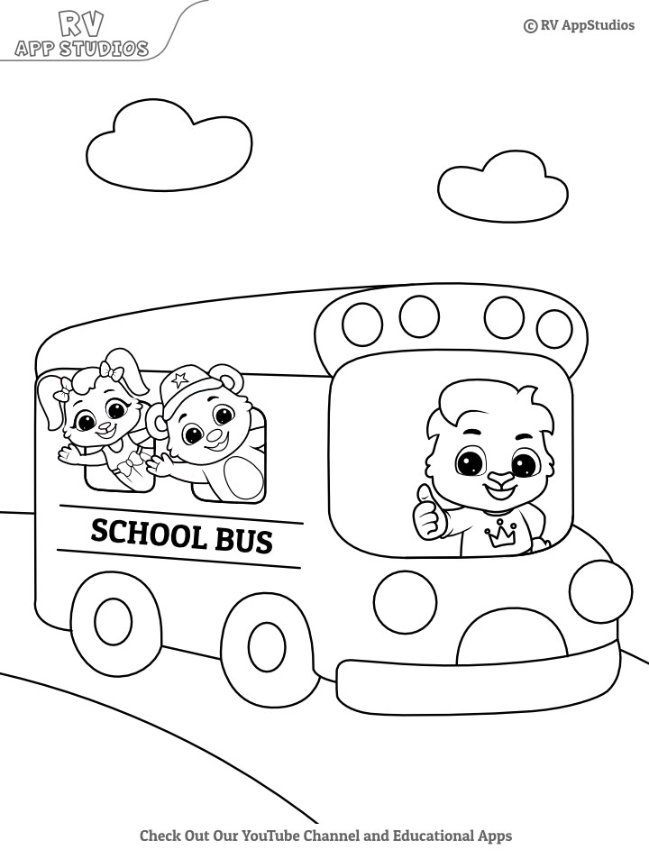 School Bus Coloring Page | Free Coloring Pages