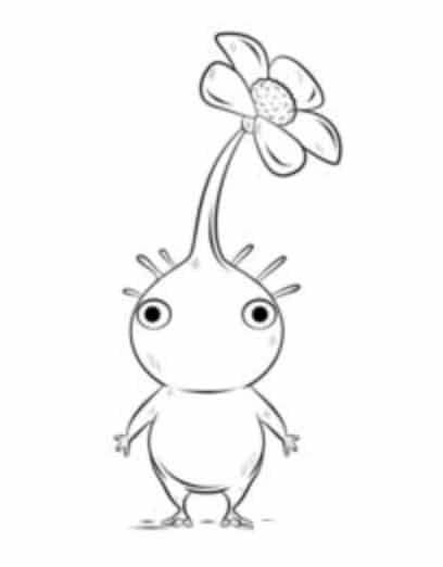How to draw: Pikmin - easy step by step tutorial for kids