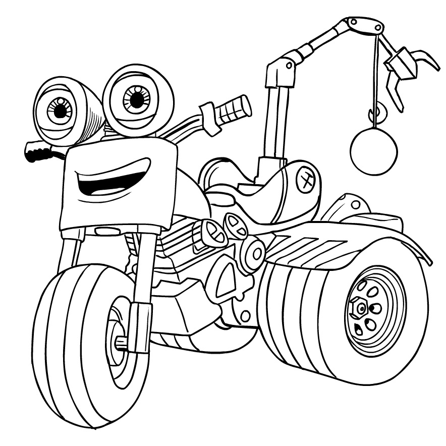 DJ from Ricky Zoom Coloring Page - Free Printable Coloring Pages for Kids