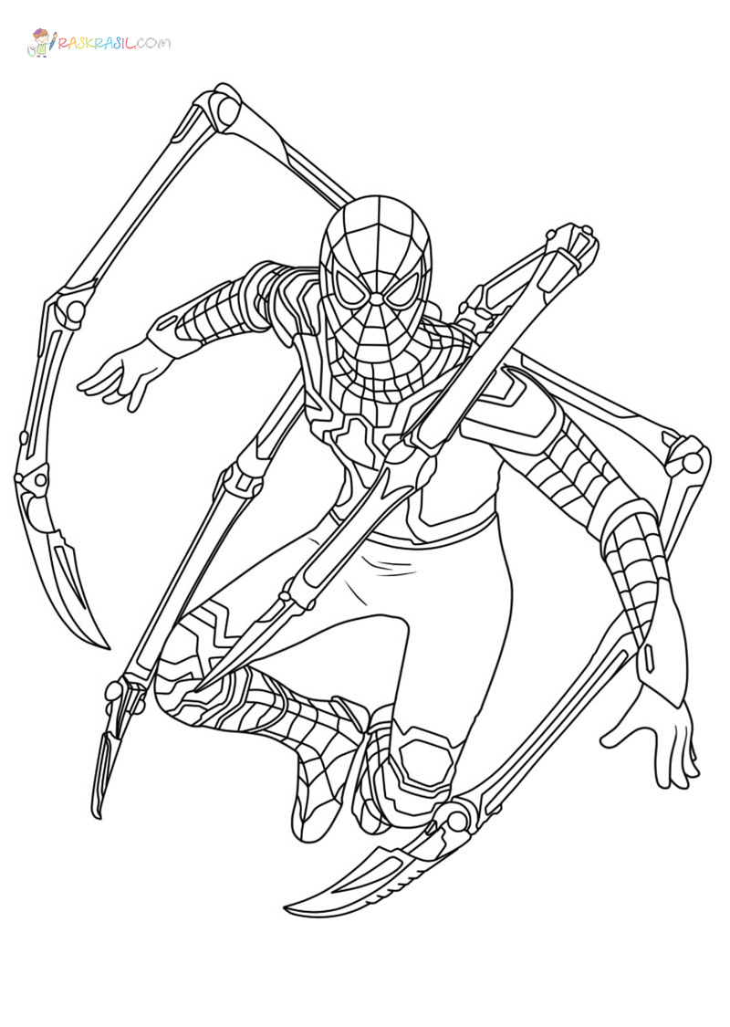 Iron Spiderman Coloring Pages   New Pictures Free Printable ...