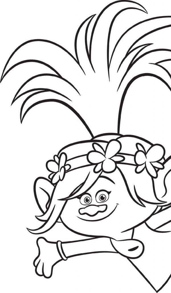 Poppy And Branch Trolls Coloring Pages - Coloring and Drawing