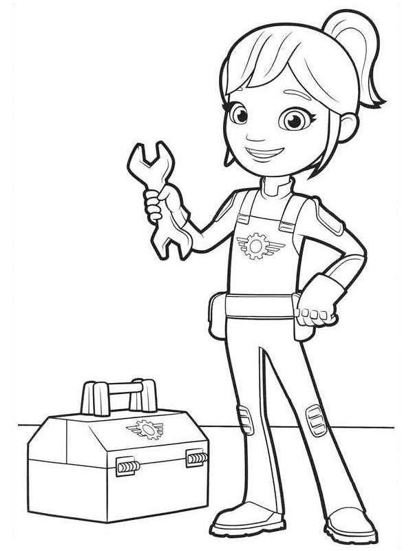 Blaze and the Monster Machines Gabby Coloring Page | 1001coloring.com