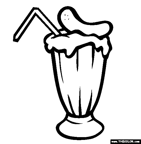 Milkshake Coloring Pages Coloring Home