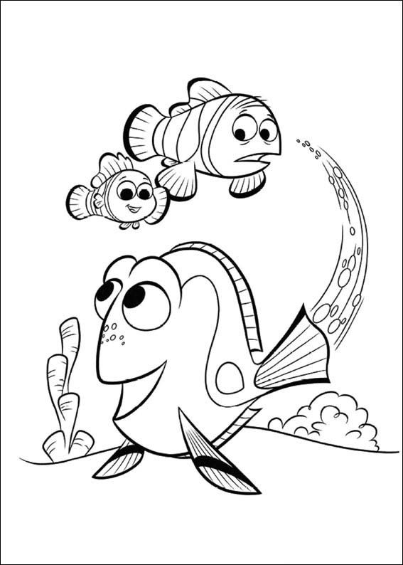 Finding Dory Coloring Pages 16 | Dory drawing, Nemo coloring pages, Disney coloring  pages