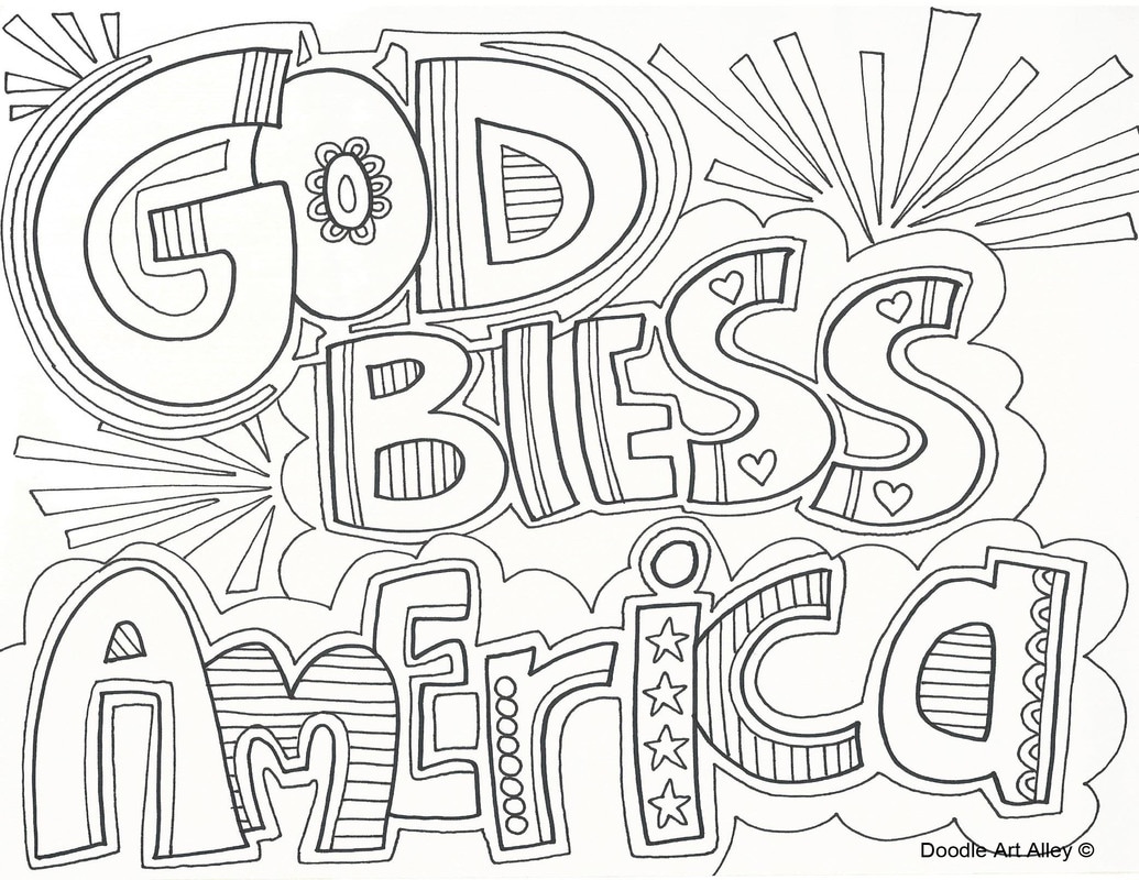 Independence Day Coloring Pages - Doodle Art Alley