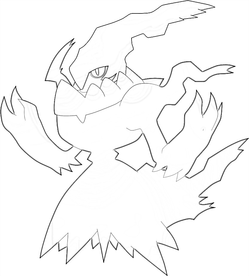 Pokemon Darkrai 2 coloring page Coloring Page - Anime Coloring Pages