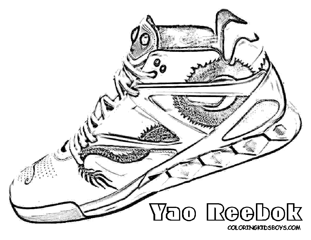Reebok | Nike shoes photo, Best basketball shoes, Coloring pages