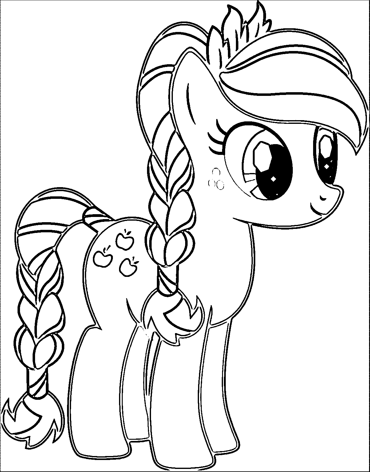Pony Cartoon My Little Pony Coloring Pages | Wecoloringpage