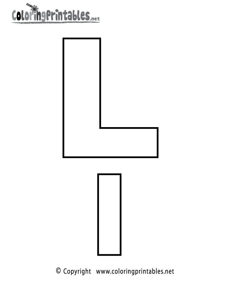 letter l coloring | Only Coloring Pages