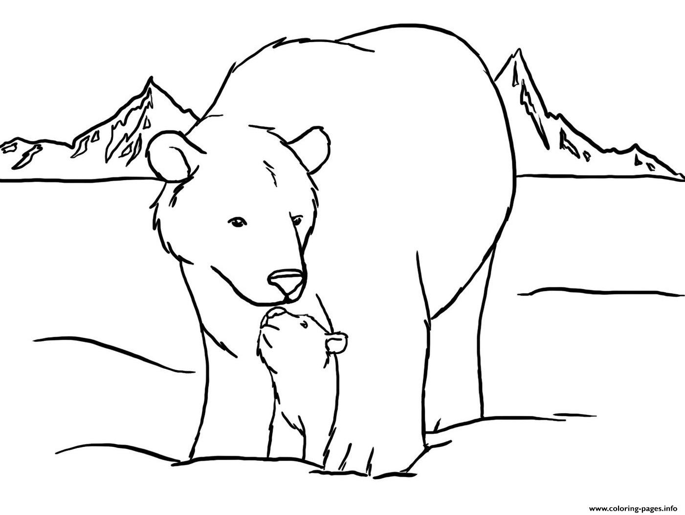 Print cute polar bear color pages to print9b5d Coloring pages