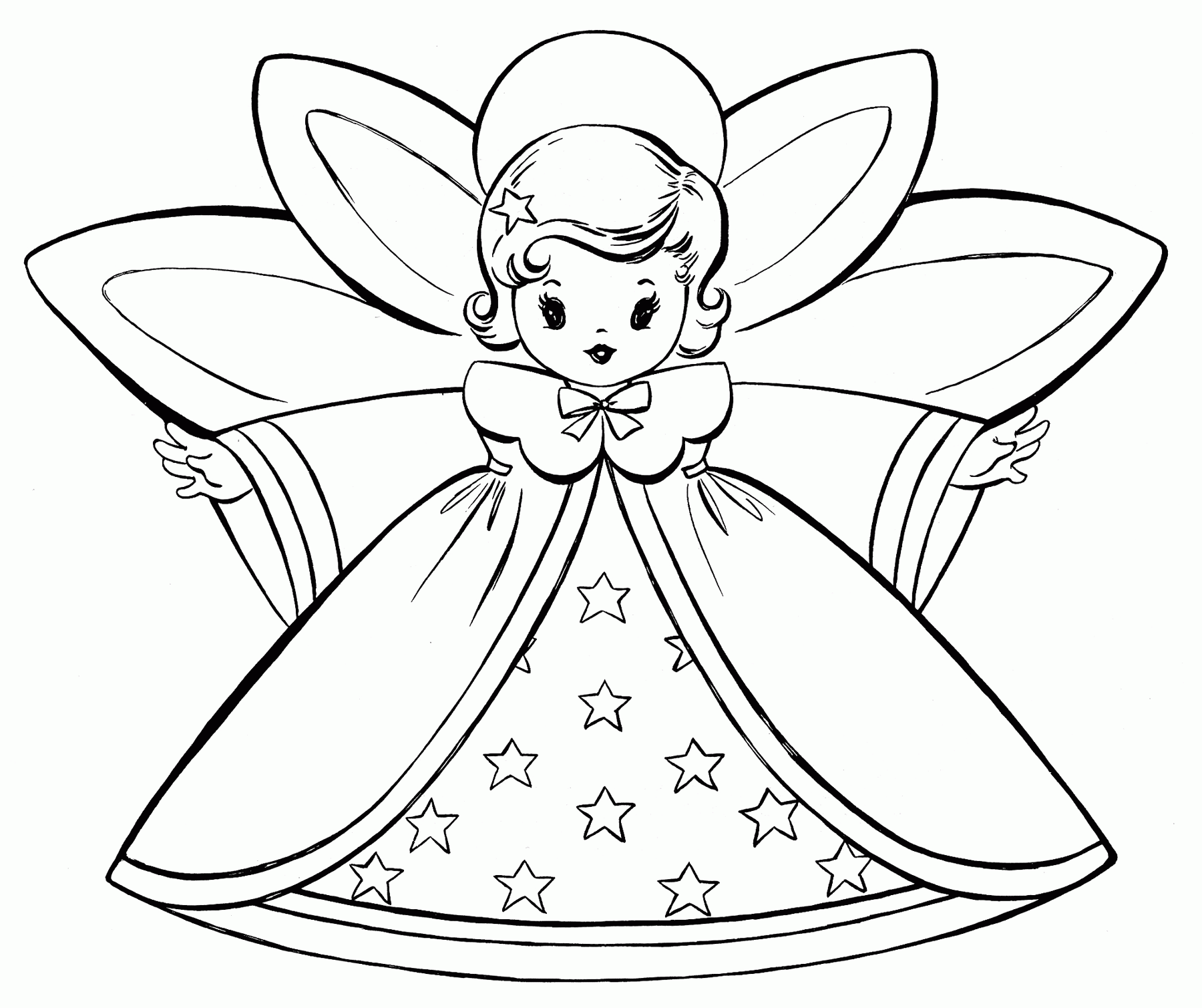 Angel Wings Coloring Pages Angel Coloring Pages Free Guardian ...