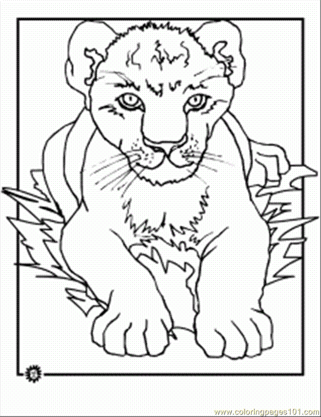 Lion Cub Coloring Page Coloring Page - Free The Lion King Coloring Pages :  ColoringPages101.com