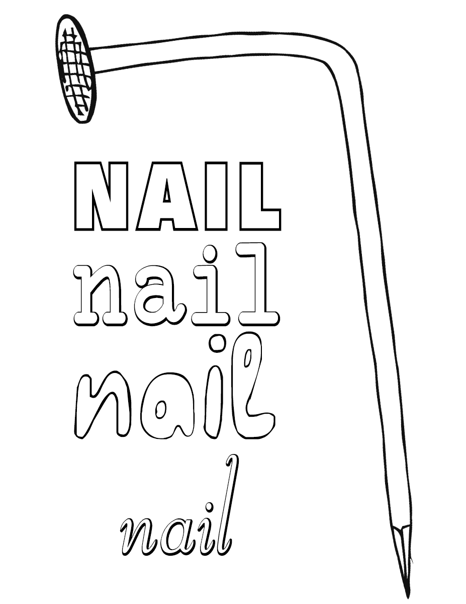 Nail coloring pages | Coloring pages to download and print