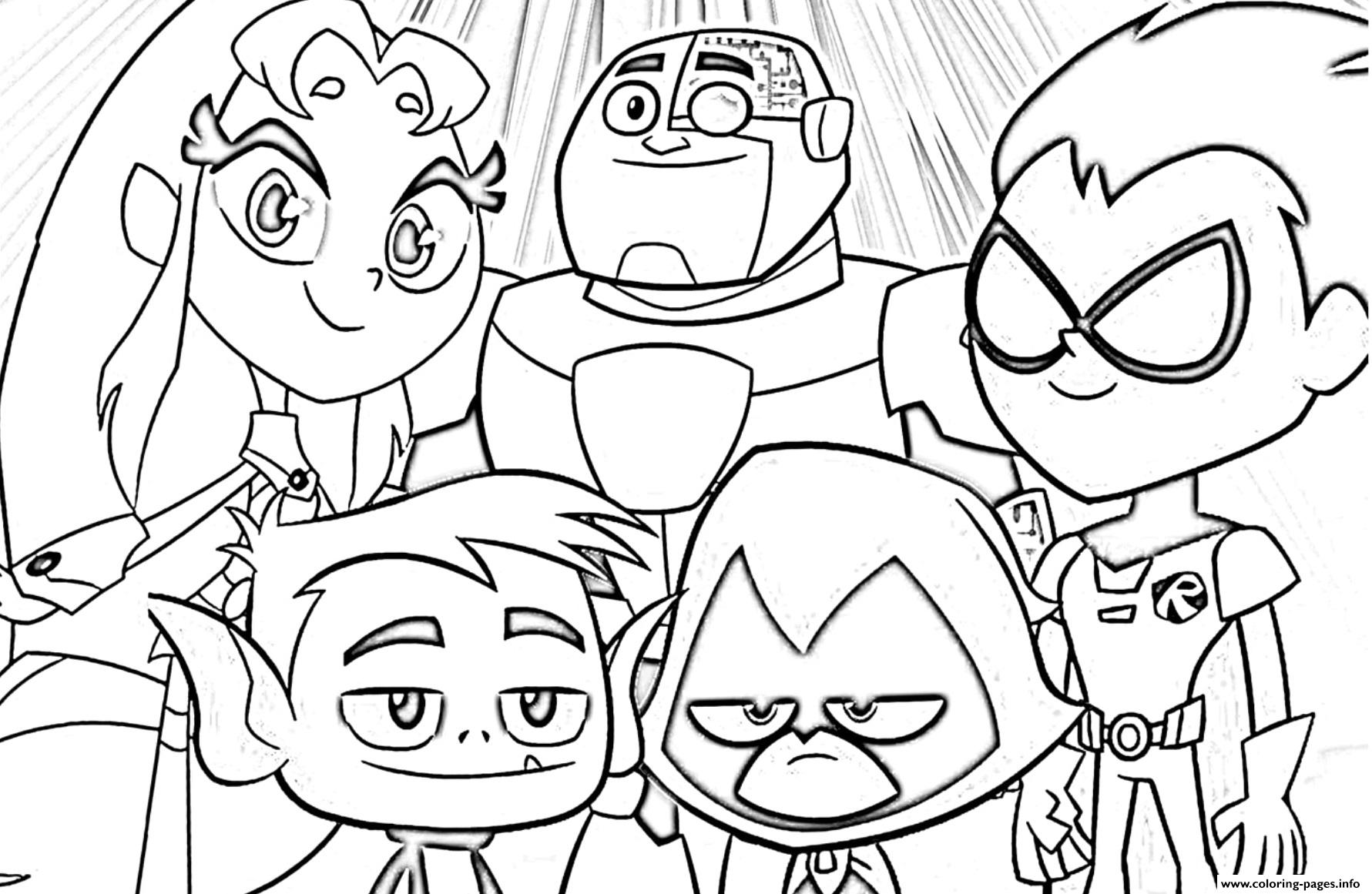 Teen Titans Go Coloring Pages Free Printable Teen Titans Go Coloring ...