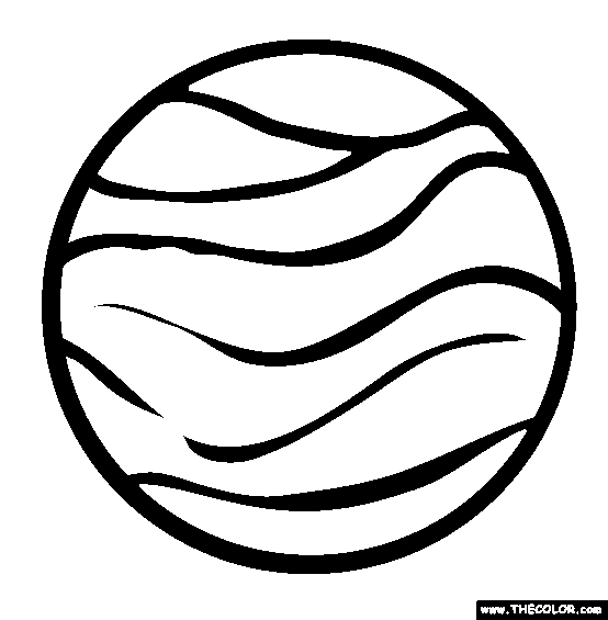 Planets Online Coloring Pages