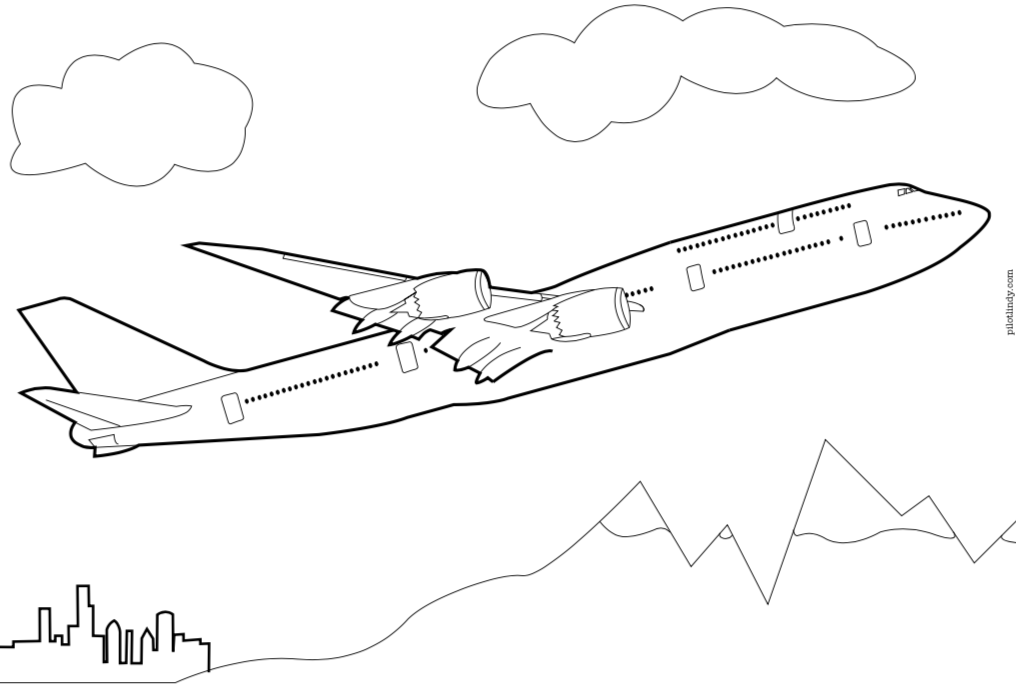 Airplane Coloring Pages | Pilot Lindy