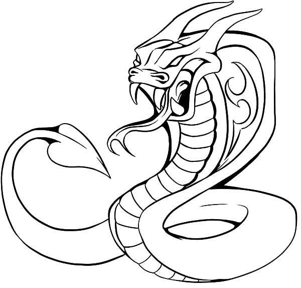 King Cobra Coloring Pages Sketch Coloring Page | Snake coloring pages,  Animal coloring pages, Coloring pages