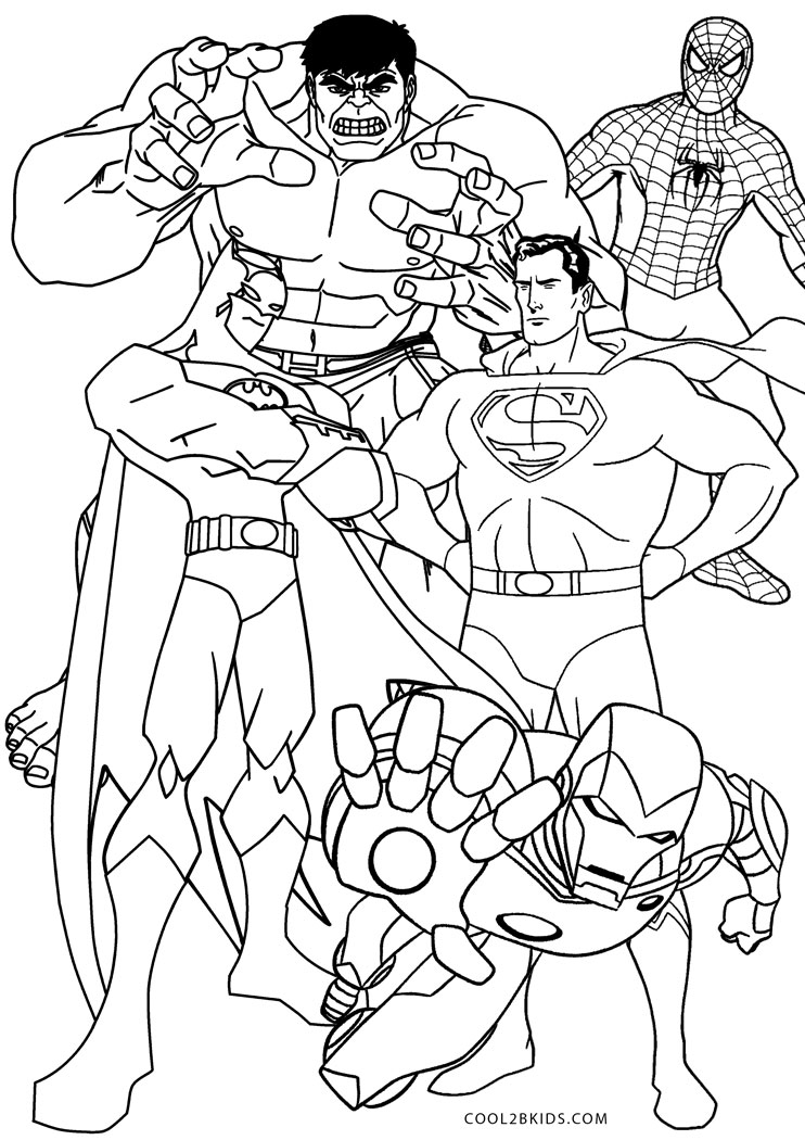Free Printable Superhero Coloring Pages For Kids Coloring Home
