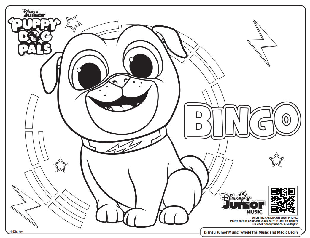 Free Printable Disney Junior Coloring Pages (+ Disney Music Playlists!)