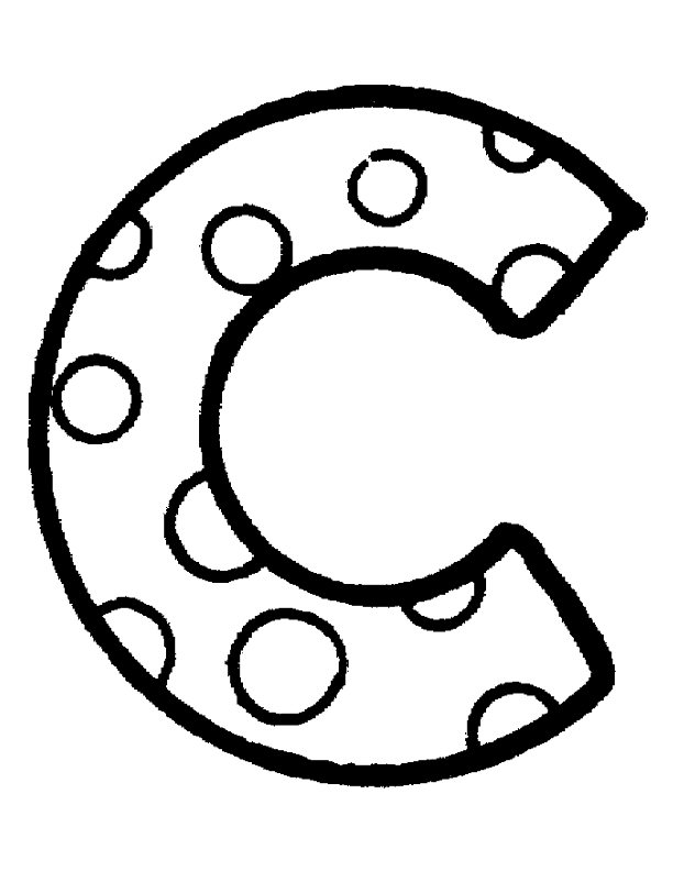 C Bubble Letters Coloring Pages Printable - Get Coloring Pages