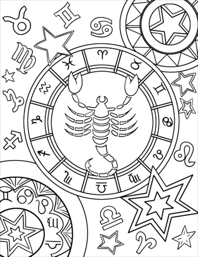 Zodiac Signs Coloring Pages