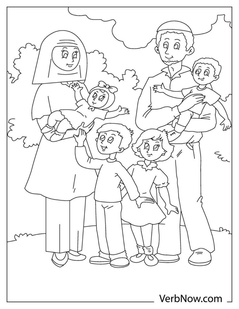 Free FAMILY Coloring Pages & Book for Download (Printable PDF) - VerbNow