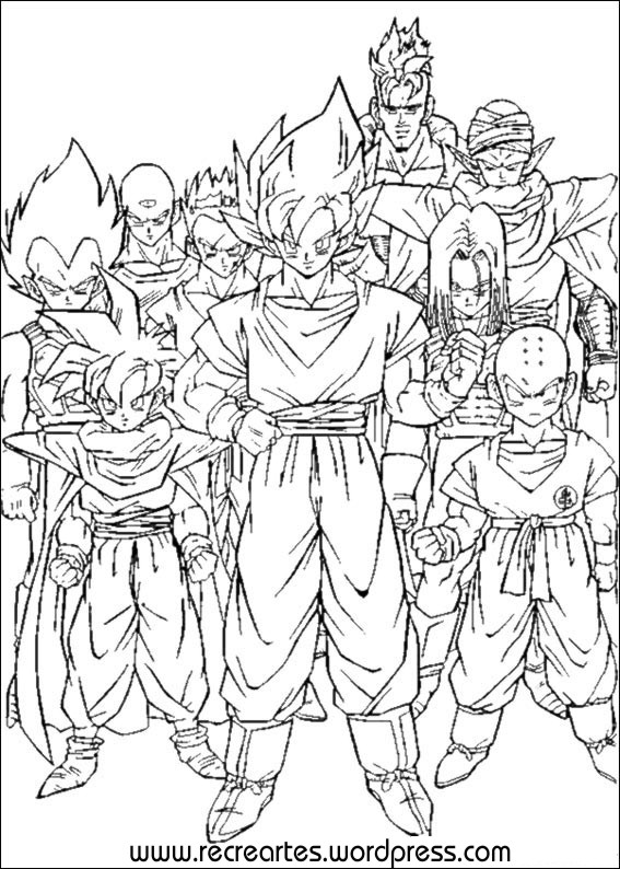 Drawing Dragon Ball Z #38477 (Cartoons) – Printable coloring pages