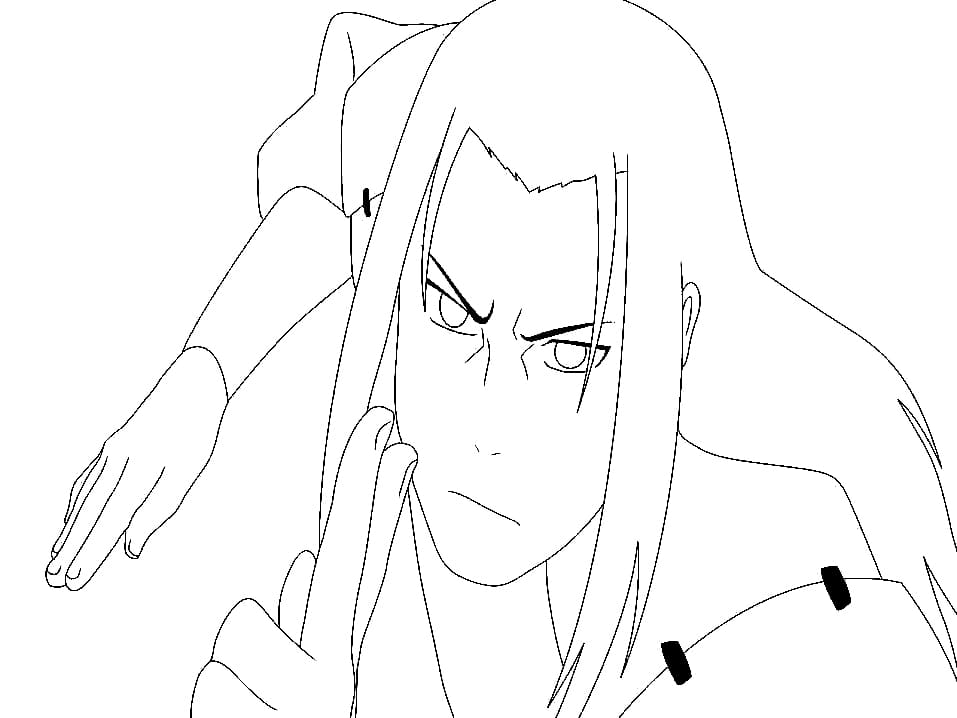 hashirama from naruto Coloring Page - Anime Coloring Pages